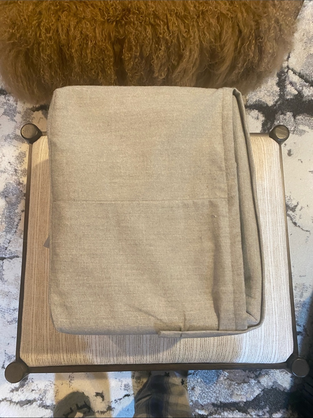 Threshold King Size Flannel Grey sheet set